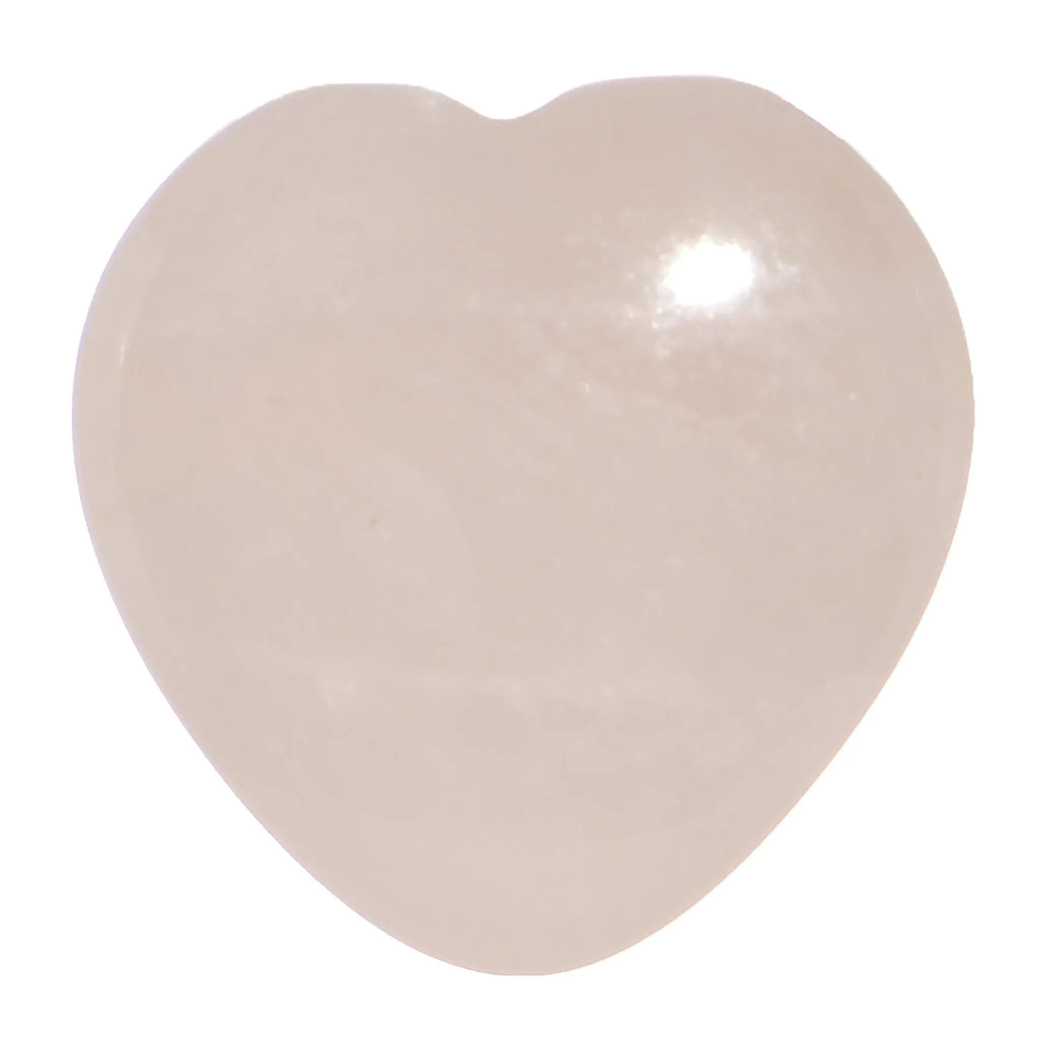 00 Gauge Natural Rose Flower Quartz Sweet Heart Stone Saddle Plug