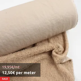 13 Mts Roll - Soft Teddy Fur For Outwear - Boucle - OFFER: 12,50€/Mt