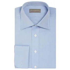 Ainsley Pale Blue Herringbone Shirt