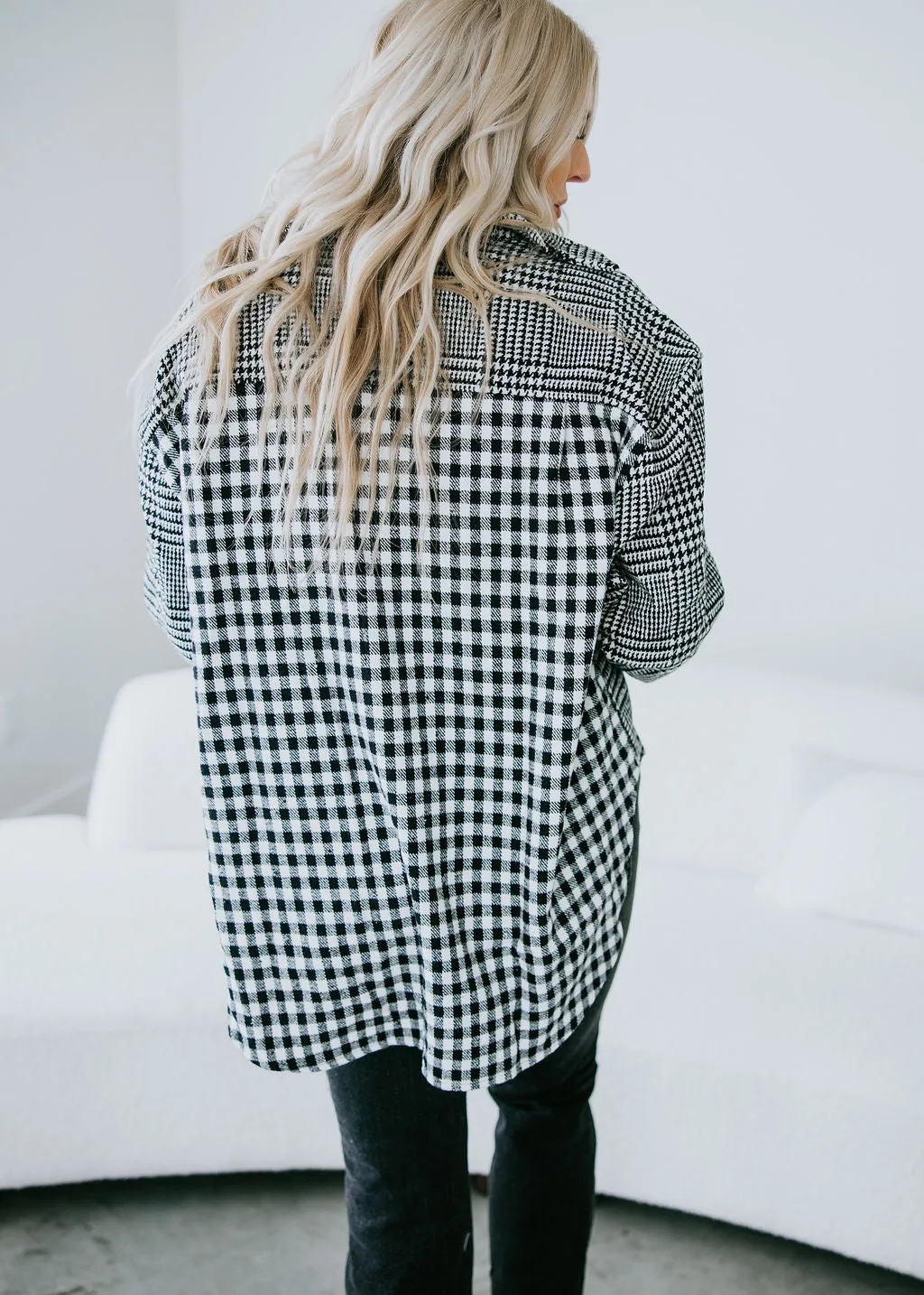 Alice Gingham Shacket