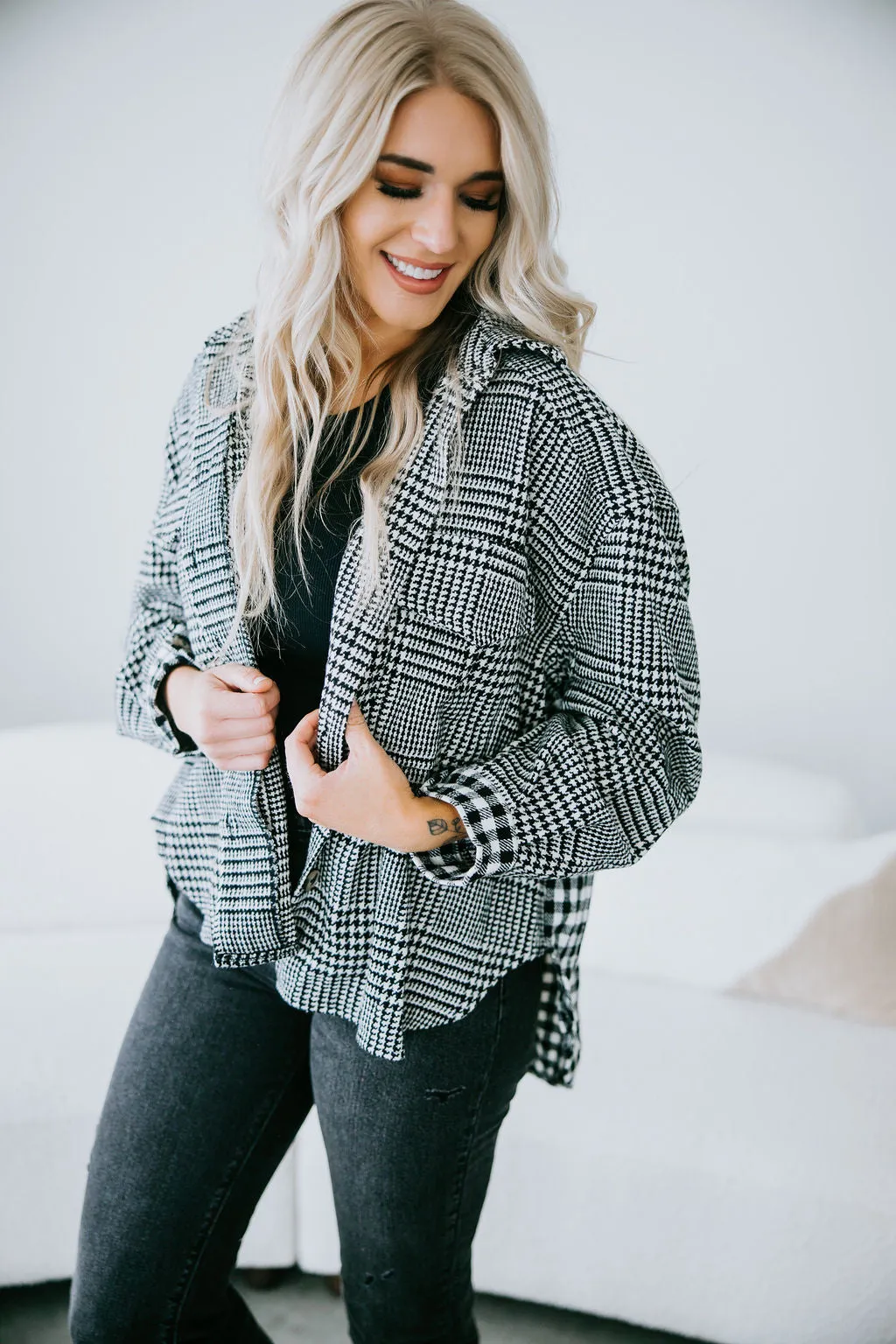 Alice Gingham Shacket