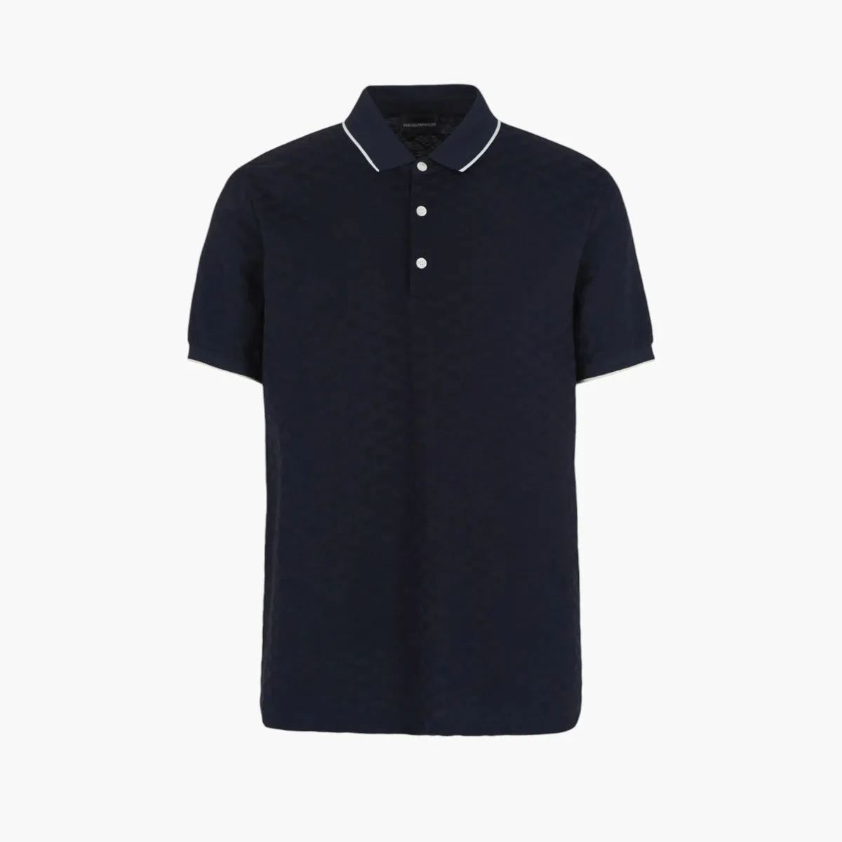 All Over Eagle Mercerised Cotton Polo T-Shirt