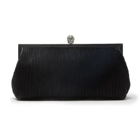 Aneka Handbag in Black Satin