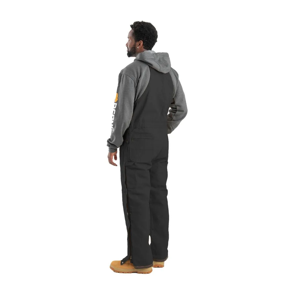 Berne Heritage Men's Insulated Duck Bib Overall B415 - Black