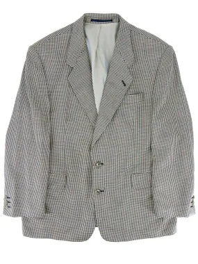 Black & White Gingham Vintage Jacket Blazer