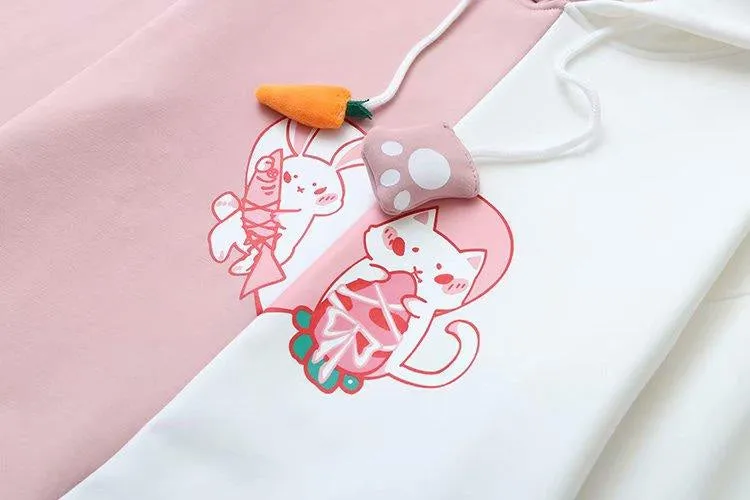 Bunny vs Kitten Hoodie