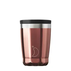 Chillys 340ml Coffee Cup Chrome Rose Gold