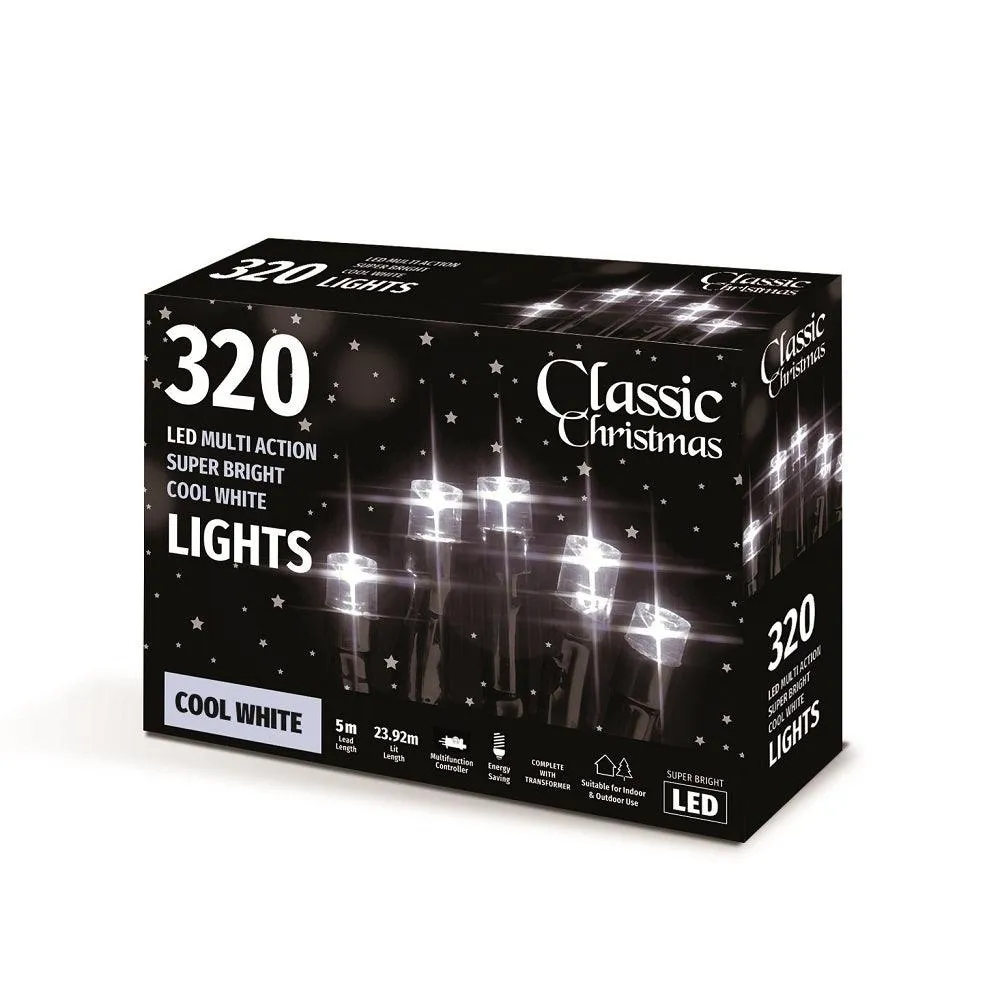 Classic Christmas 320L Super Bright LED Lights - White | CCC765565