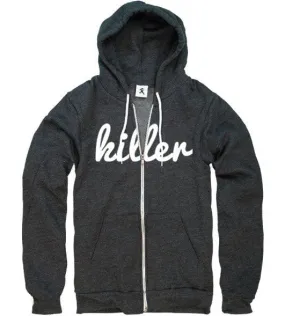 Classic zipper-hoodie dark