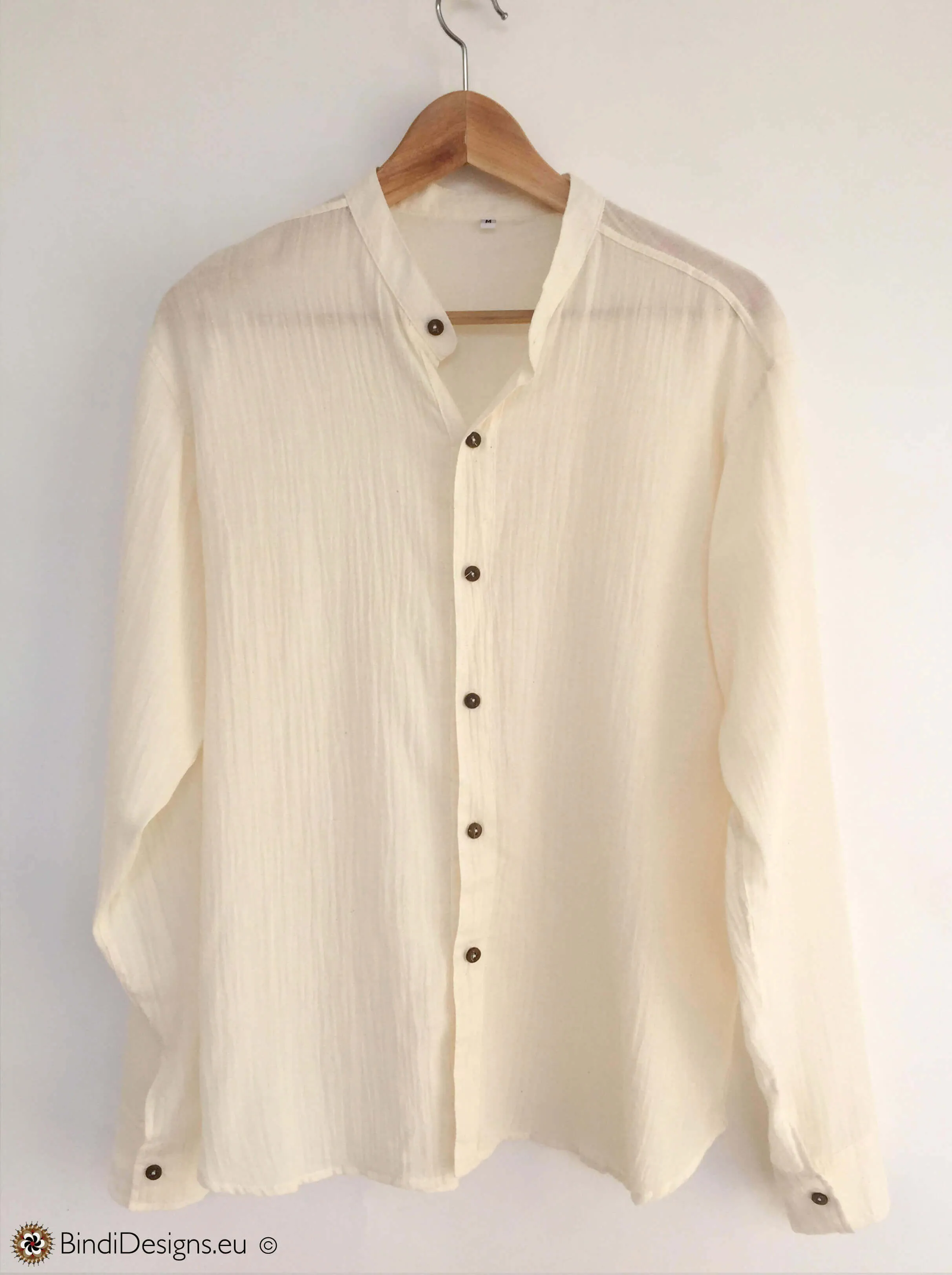 Coconut Button Shirt in Natural Light Cotton