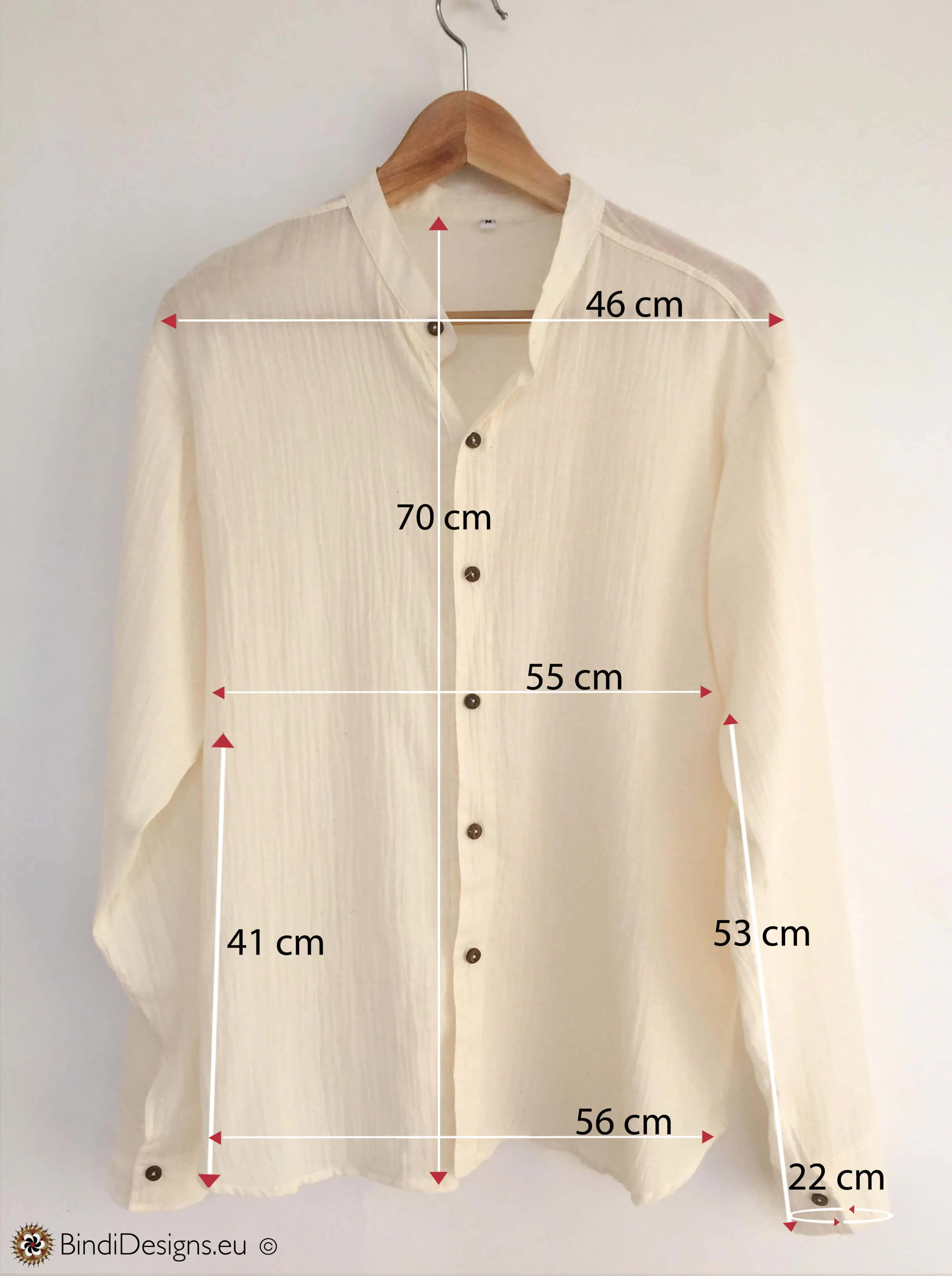 Coconut Button Shirt in Natural Light Cotton