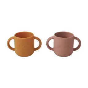 Cup W/ Handle - Gene - Cat - Dark Rose