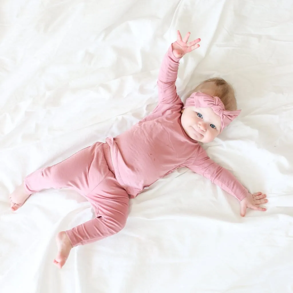 Dusty Rose Classic Pajama Set