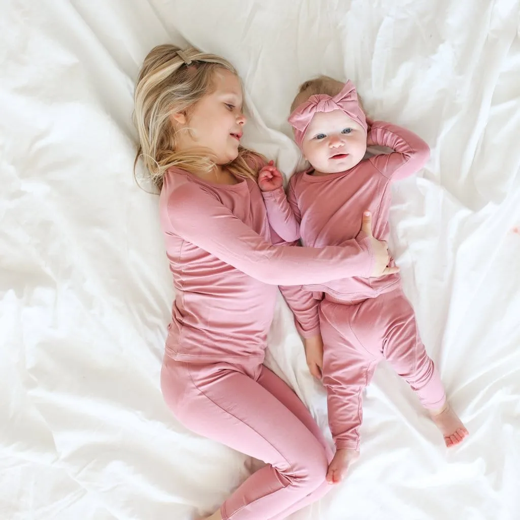 Dusty Rose Classic Pajama Set