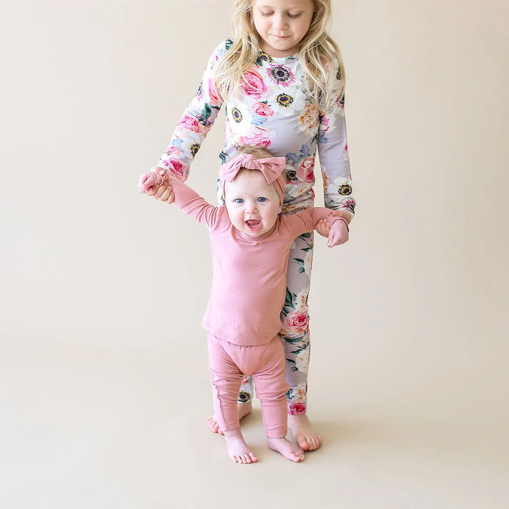 Dusty Rose Classic Pajama Set