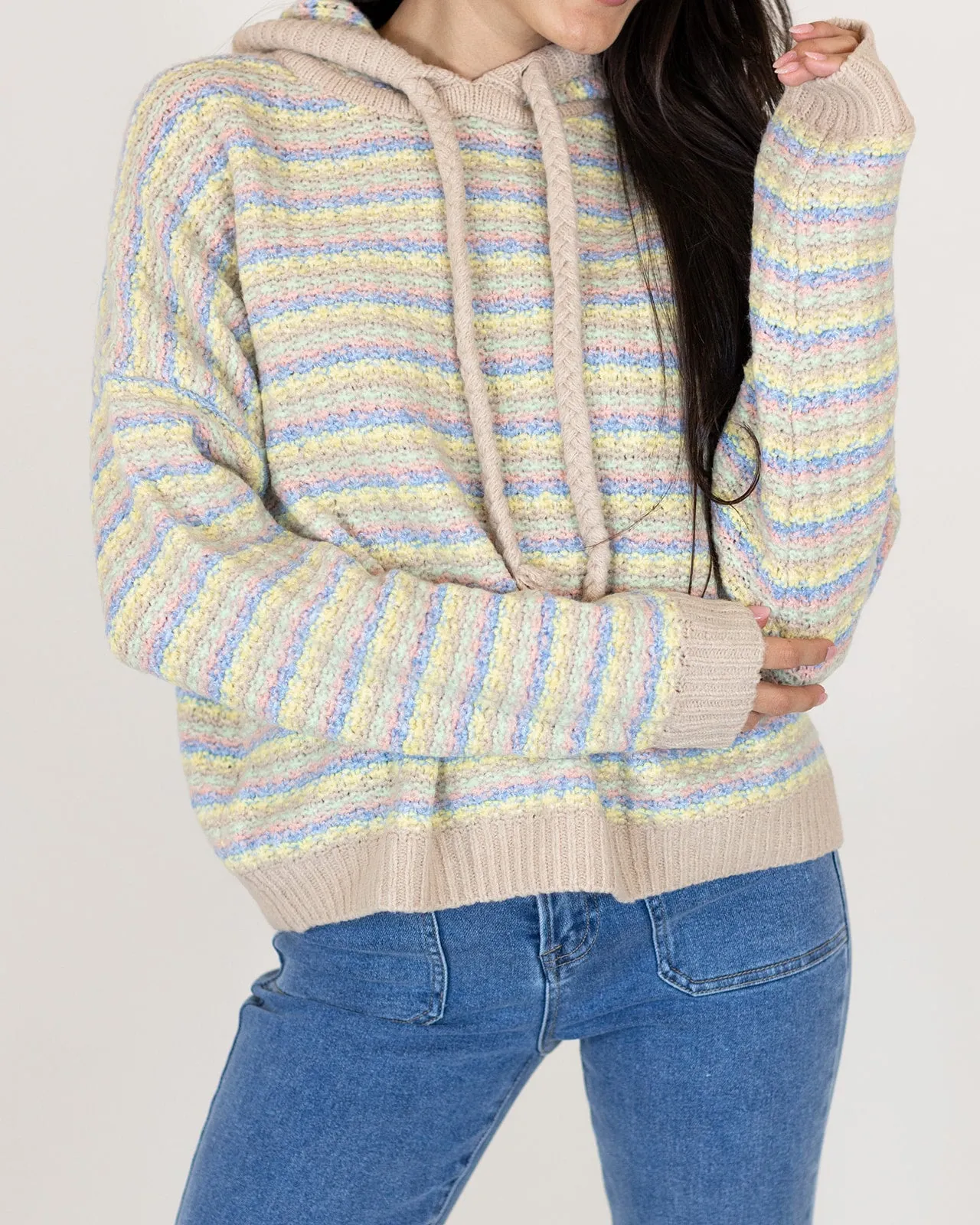 Edin Stripe Hooded Sweater | FINAL SALE