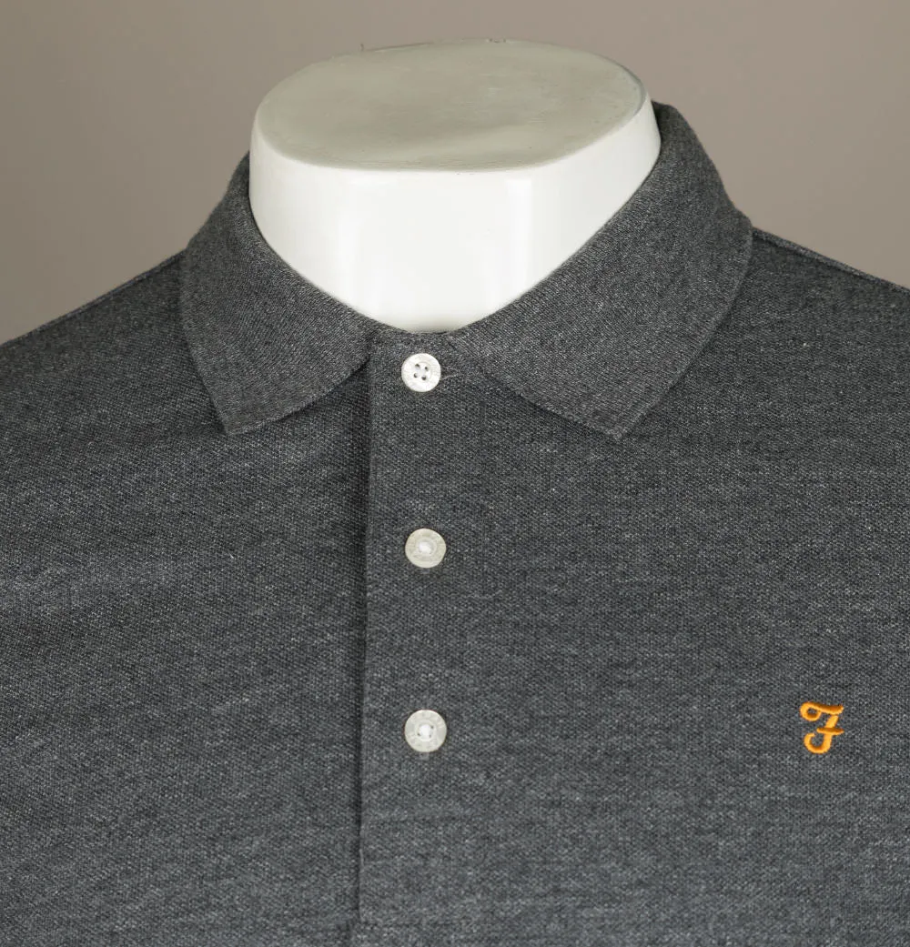 Farah Blanes Polo Shirt Farah Grey Marl