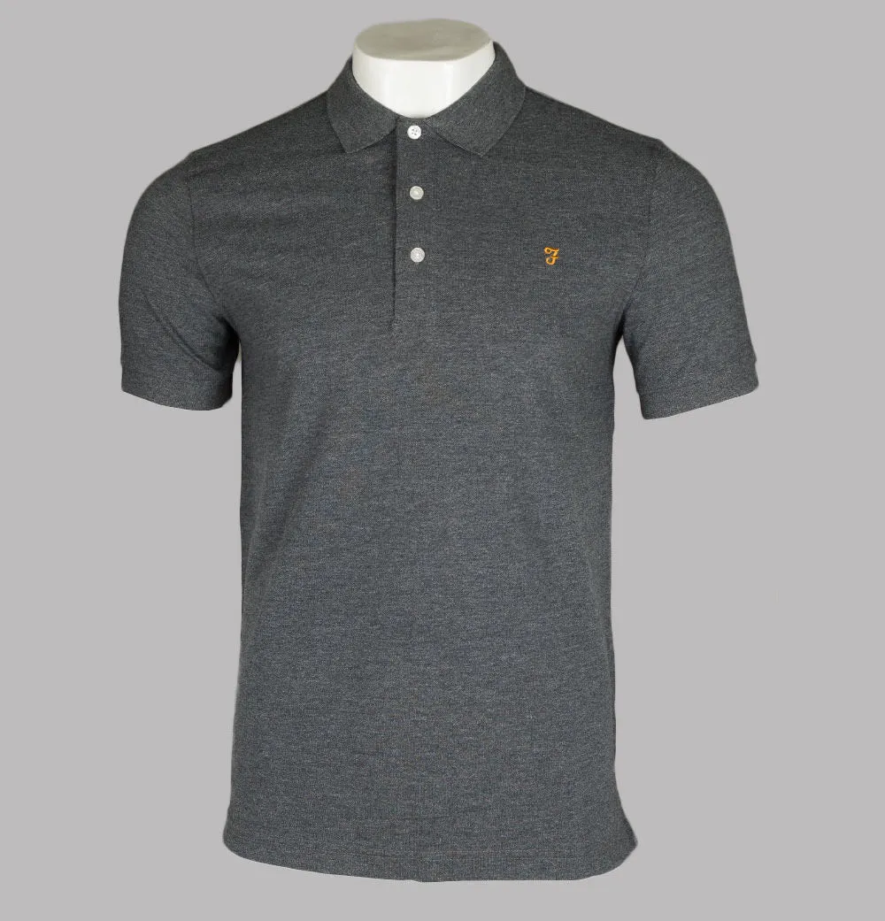 Farah Blanes Polo Shirt Farah Grey Marl