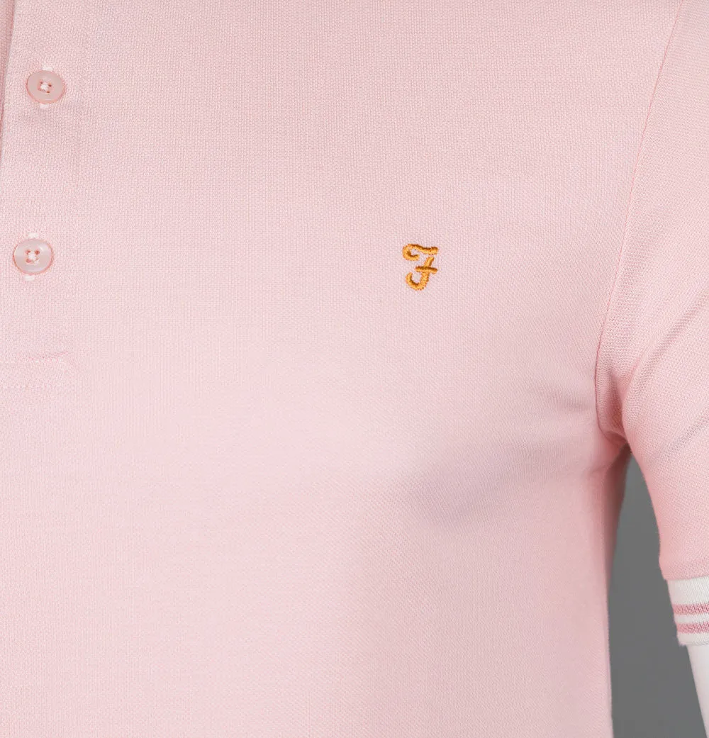 Farah Stanton Polo Shirt Mid Pink