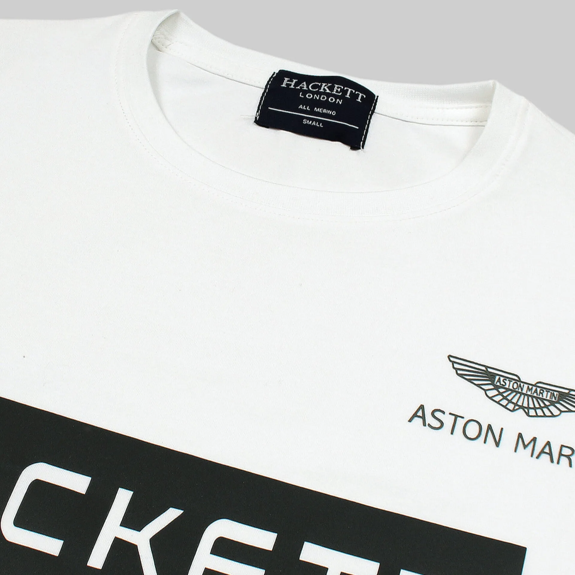 HC - Men 'White' Hackett Printed Logo T-Shirt HC780