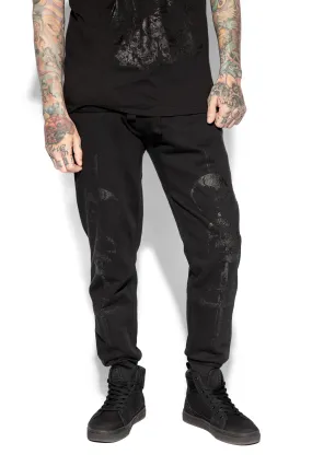 Leviathan Sword Black On Black - Joggers