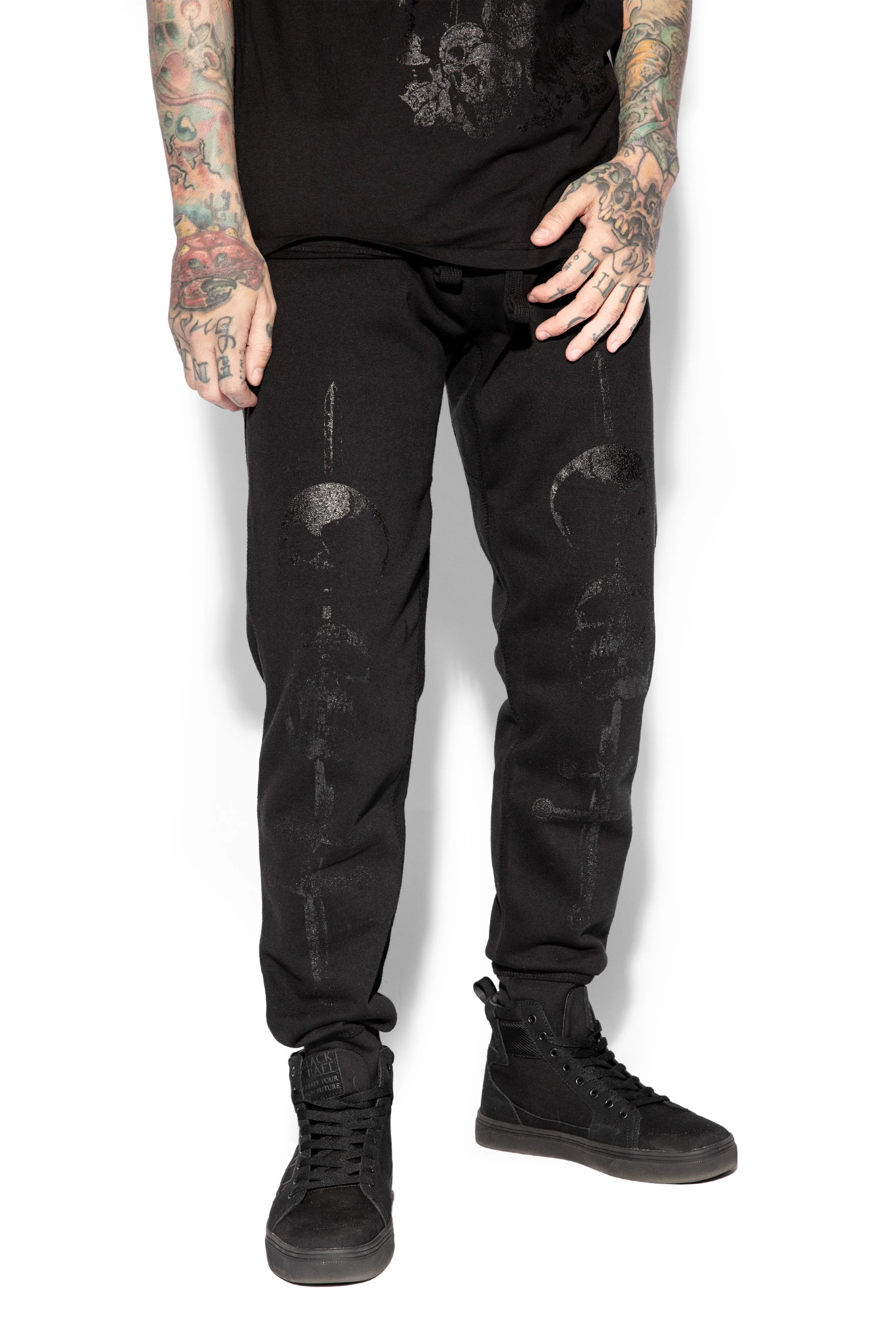 Leviathan Sword Black On Black - Joggers