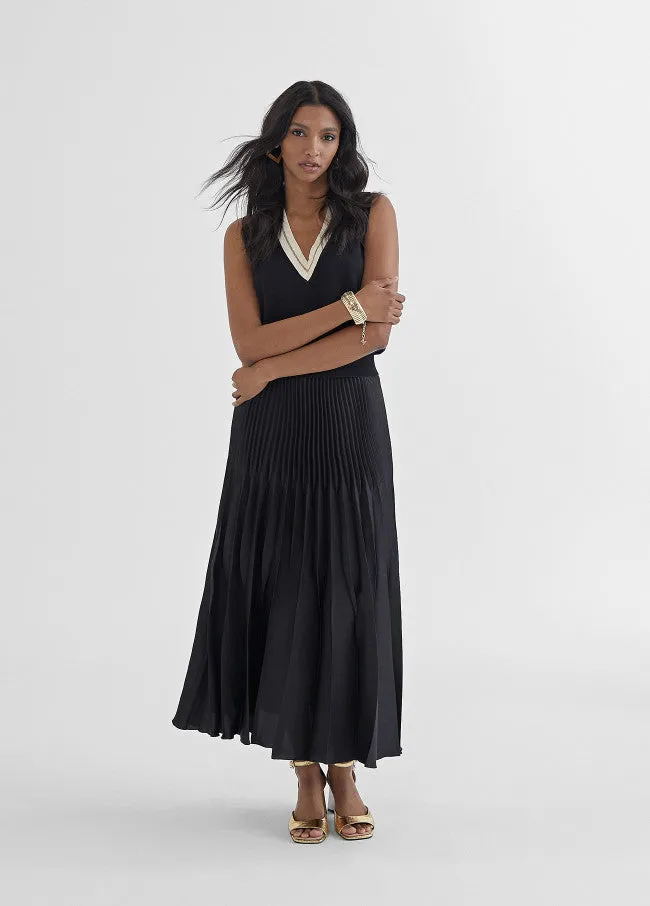 Lola Casademunt Pleated Midi Skirt