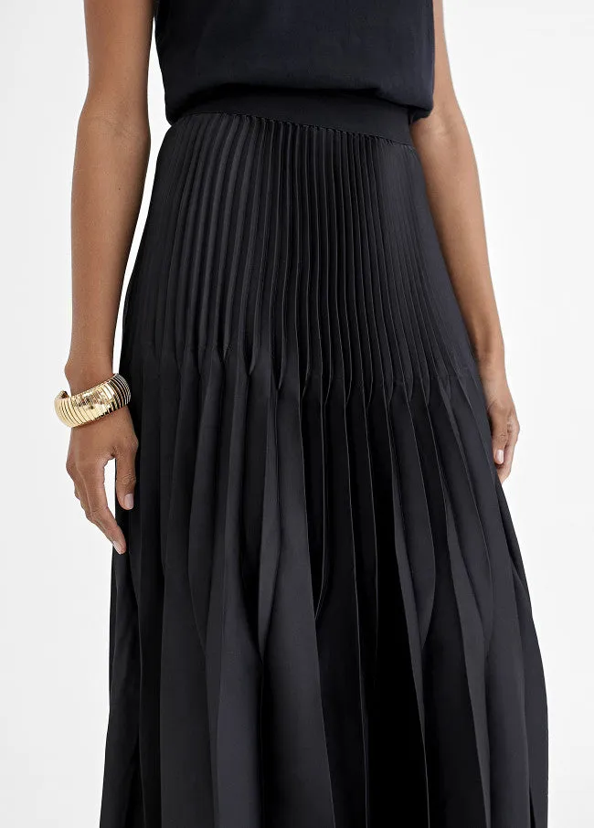 Lola Casademunt Pleated Midi Skirt