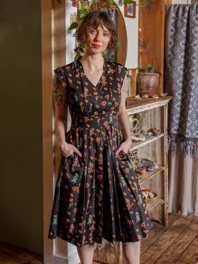 Lucille Dress - Botanical Dusk