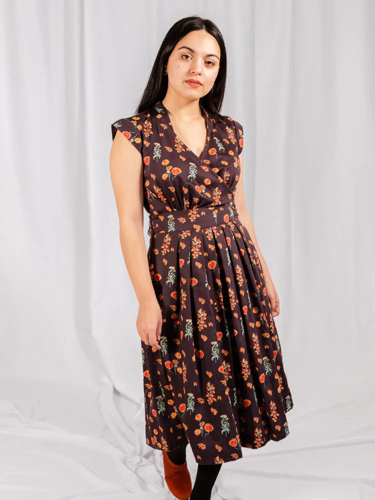 Lucille Dress - Botanical Dusk