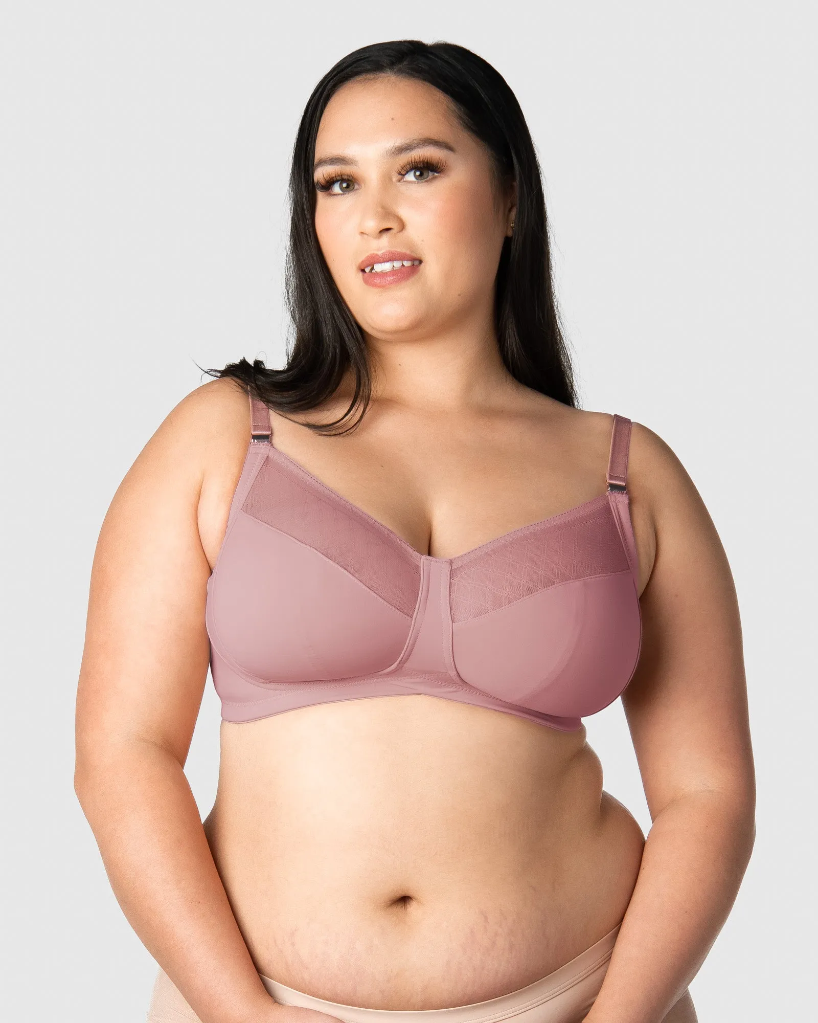 LUNAR ECLIPSE ANTIQUE ROSE NURSING BRA - WIREFREE