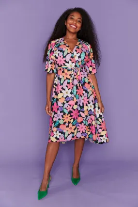 Mandy Spring Fling Wrap Dress