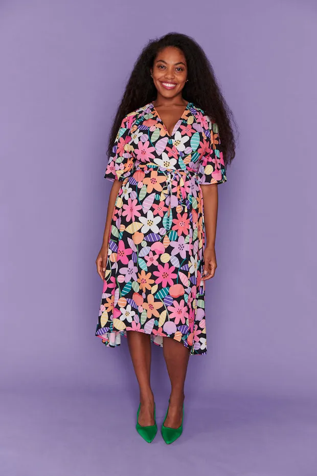 Mandy Spring Fling Wrap Dress