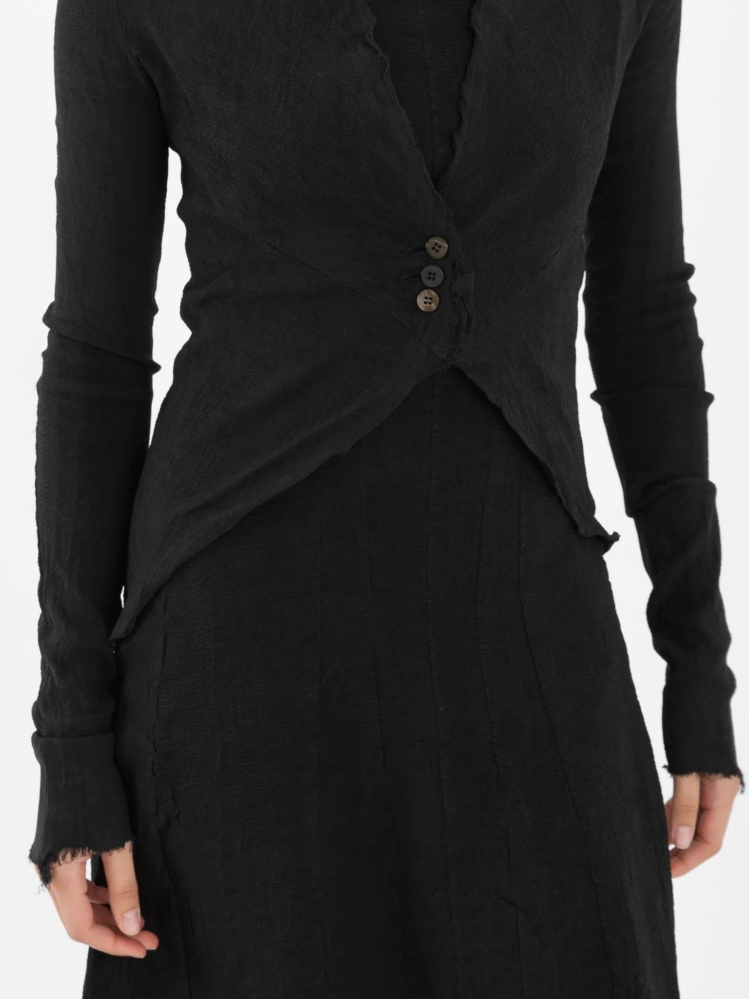 Marc LeBihan Stretch Silk Jacket, Black