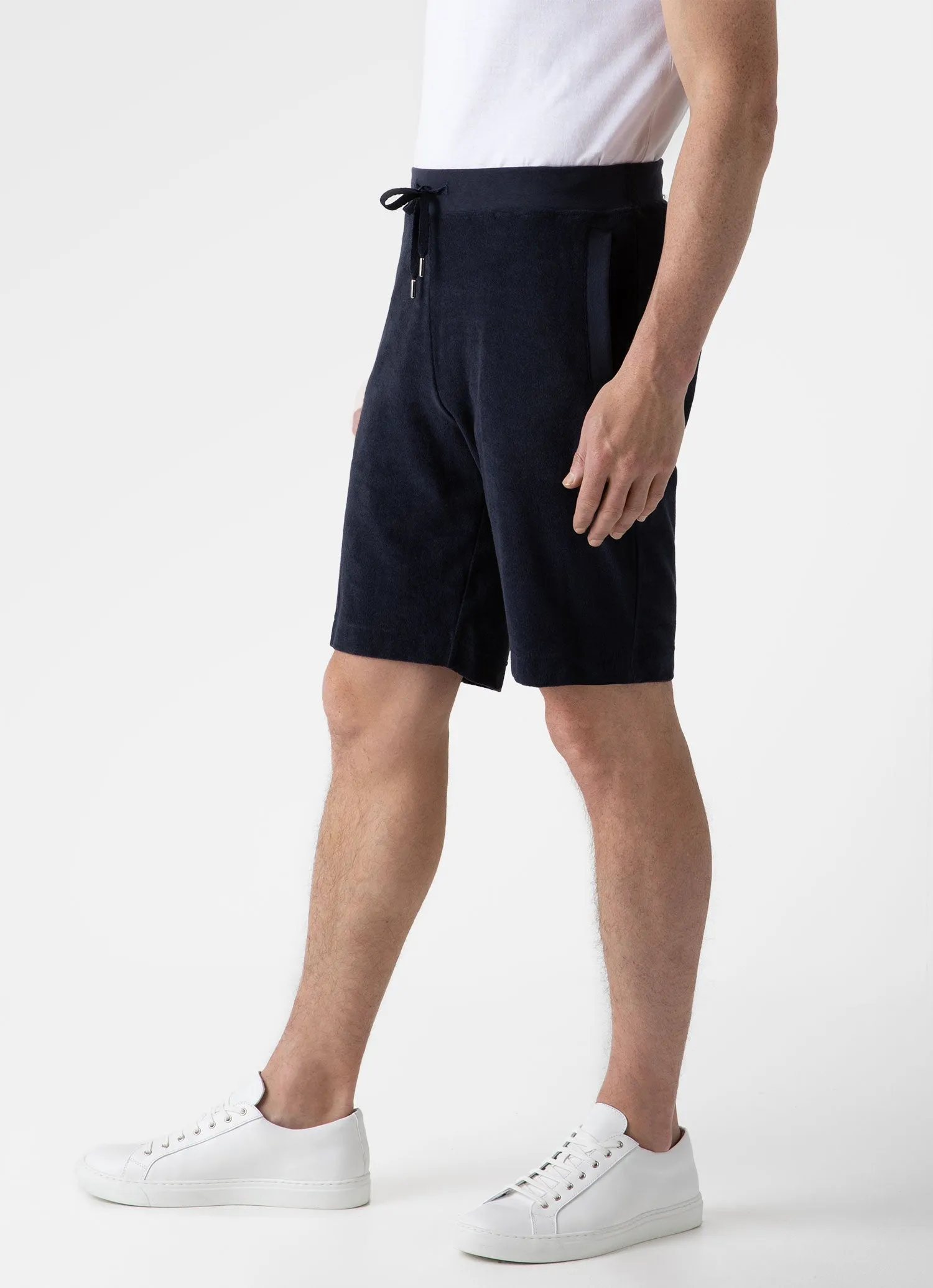 Men's Towelling Short in Navy