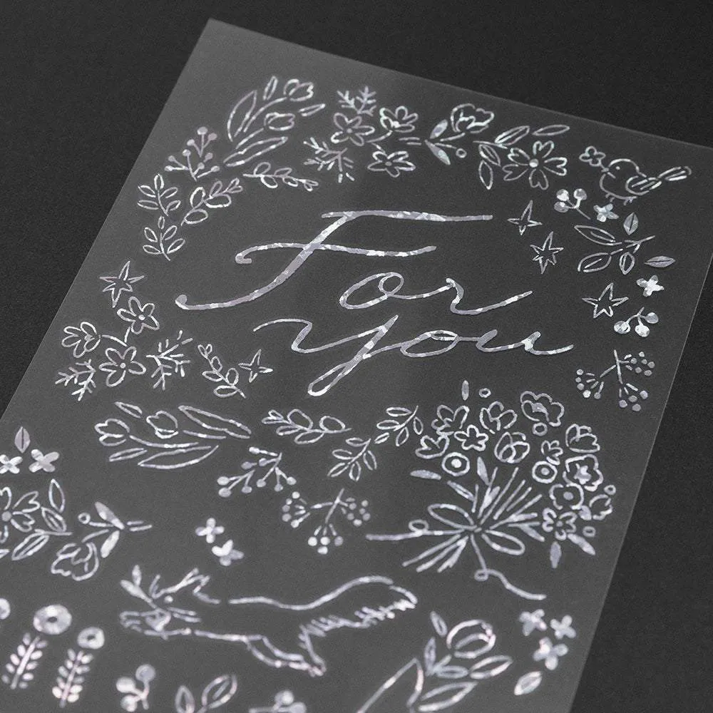 Midori Foil Transfer Sticker for Decoration - 2651 Present