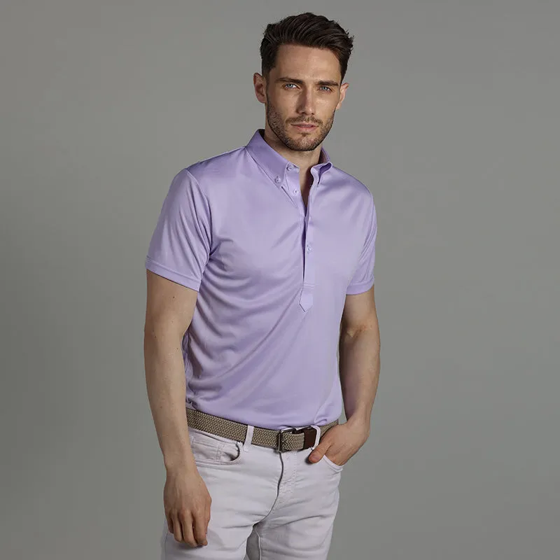 Oxford Button Down Collar Polo Lavender