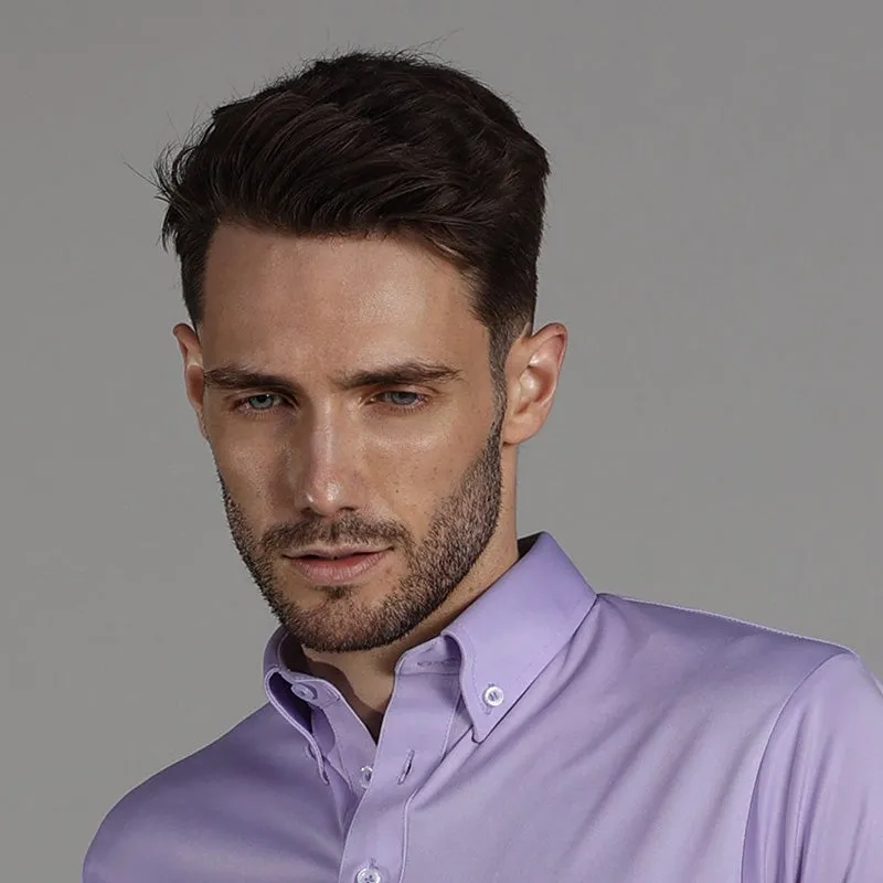 Oxford Button Down Collar Polo Lavender