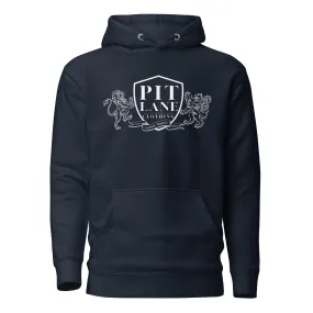 PIT LANE CLOTHING Heavyweight Fleece Hoodie - Crest Navy