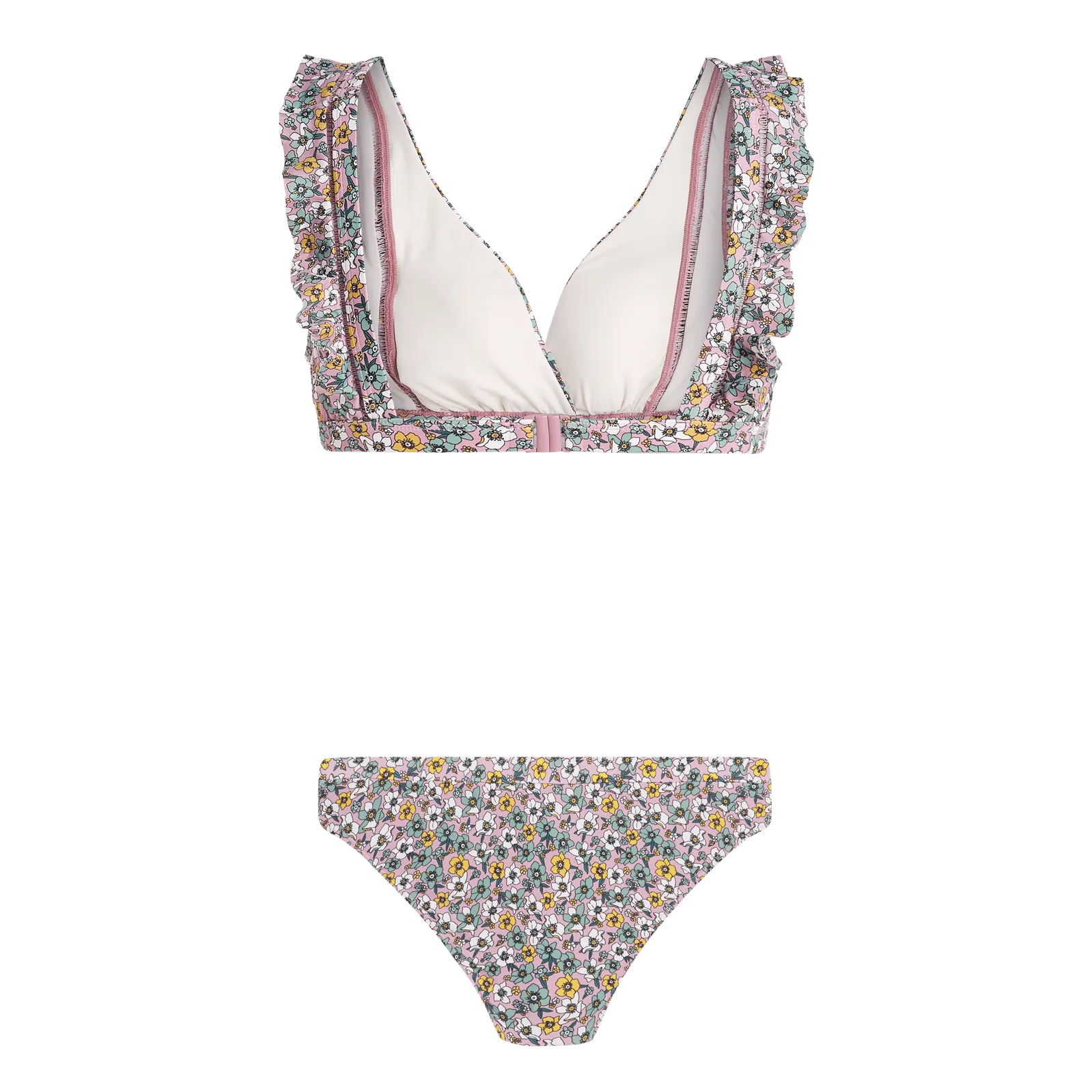 Protest Moray Flower Triangle Womens Bikini - Dusky Rose