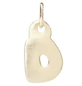 "D" Bubble Letter Charm