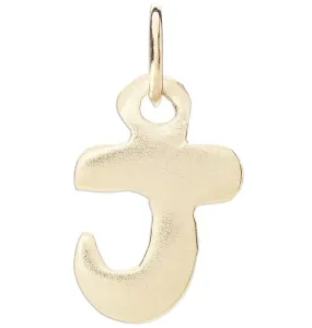 "J" Bubble Letter Charm