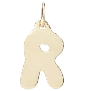 "R" Bubble Letter Charm