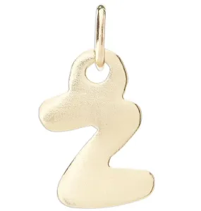 "Z" Bubble Letter Charm