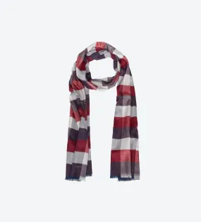 Red Navy Multi-Color Scarf