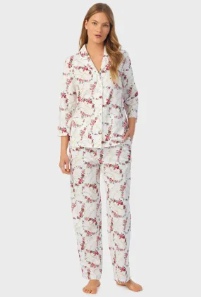 Rose Vine Long Pajama Set