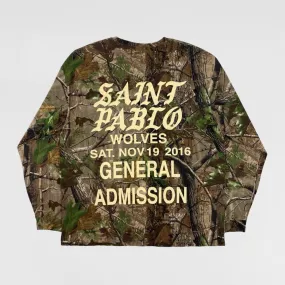 TLOP 2016 Saint Pablo Wolves Long Sleeve In Camo