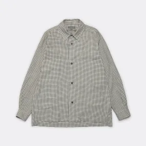 Two Pocket Shirt - Charcoal/Off White Gingham