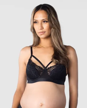 WARRIOR BALCONETTE BLACK CONTOUR NURSING BRA - FLEXI UNDERWIRE